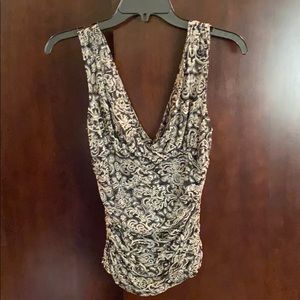 Diane von Furstenburg Silk Paisley Top